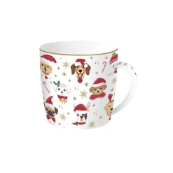 Easy Life Tasse dans une boîte métallique CHRISTMAS FRIENDS Dogs> Noël|Petit Dejeuner