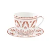 Easy Life Tasse de petit déjeuner avec assiette EXOTIC VIBES> Ethnique|Petit Dejeuner