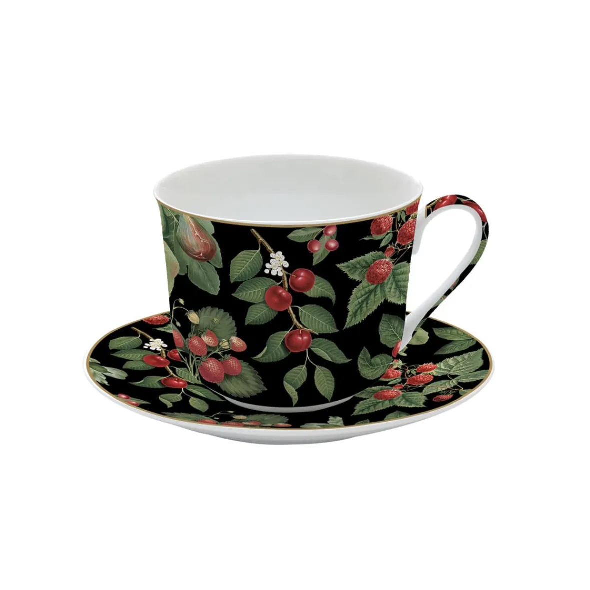 Easy Life Tasse de petit déjeuner avec soucoupe ORCHARD> Nature|Petit Dejeuner