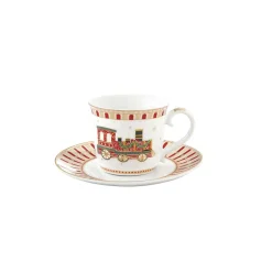 Easy Life tasse de the avec soucoupe POLAR EXPRESS> Noël|Petit Dejeuner