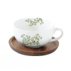 Easy Life Tasse de the 250 ml en porcelaine avec souscoupe NATURA> Nature|Petit Dejeuner