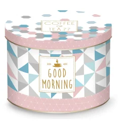 Easy Life Tasse en porcelaine dans une boîte en métal A CUP Of COFFEE Solves Everything> Petit Dejeuner