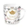 Easy Life Tasse en porcelaine dans une boîte en fer-blanc tea Therapy> Petit Dejeuner