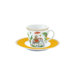 Easy Life Tasse à thé avec soucoupe MARAJAH> Ethnique|Petit Dejeuner