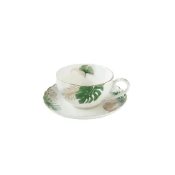 Easy Life Tasse à thé avec soucoupe, 200 ml EXOTIQUE> Ethnique|Petit Dejeuner