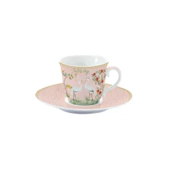 Easy Life Tasse à thé avec soucoupe, 200 ml JARDIN DE REVES> Nature|Petit Dejeuner