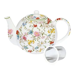Easy Life Théière avec infuseur GARDEN DREAMS> Romantique|Petit Dejeuner
